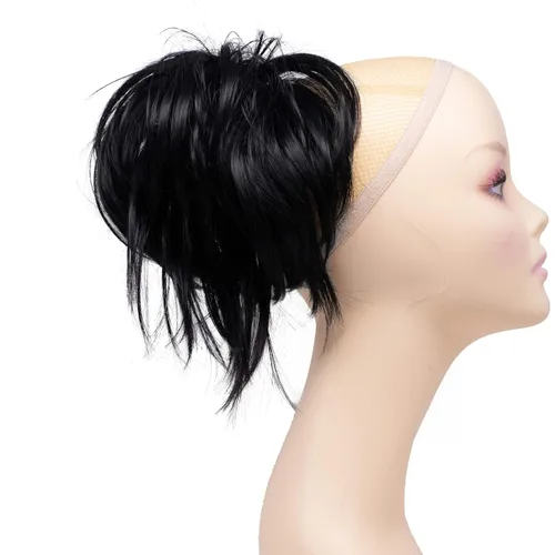 Miniatura 9 de Extensión de cabello ajustable, cola de caballo desarreglada, 12 pulgadas con pinzas, de Onedor, 10#