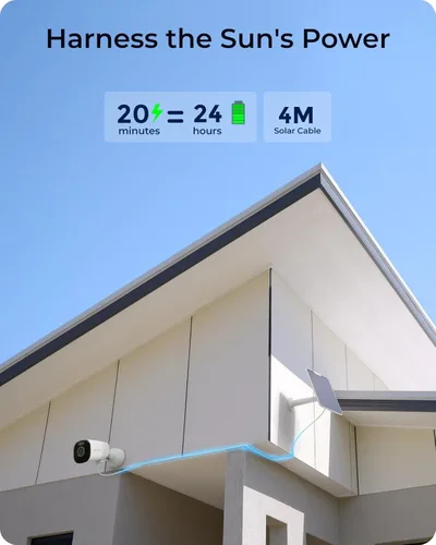 Miniatura 3 de REOLINK Cámaras de seguridad 4K Sistema inalámbrico para exteriores, almacenamiento local cifrado de 1 año, visión nocturna a color, Wi-Fi