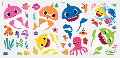 Miniatura 5 de RoomMates RMK4303SCS Baby Shark - Calcomanías de pared para despegar y pegar