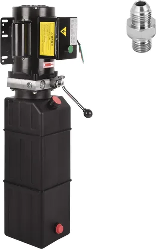 Miniatura 10 de Bomba hidráulica de 8 cuartos de galón 12V DC Unidad de potencia hidráulica de doble efecto con depósito de metal Bomba de energía hidráulica