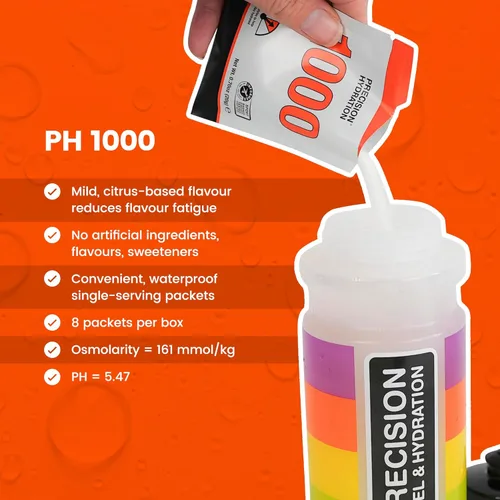 Miniatura 3 de Precision Hydration Polvo de electrolitos, sin ingredientes artificiales, paquetes de hidratación multifuerza, porciones individuales impermeables