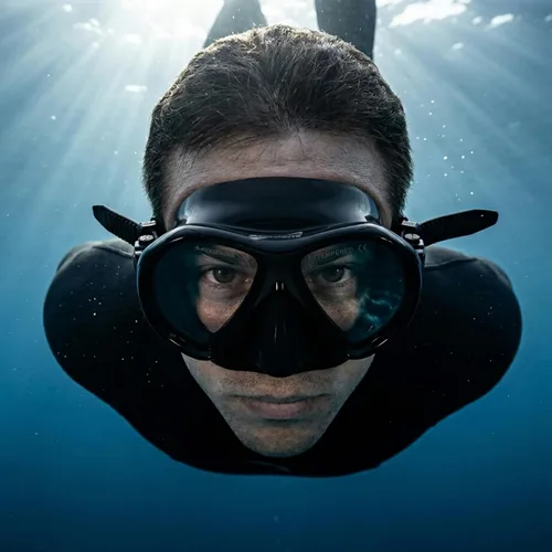 Miniatura 2 de Máscara de buceo Archer – Vidrio templado antivaho – Falda de silicona antifugas – Máscara de buceo, máscara de buceo, máscara de esnórquel