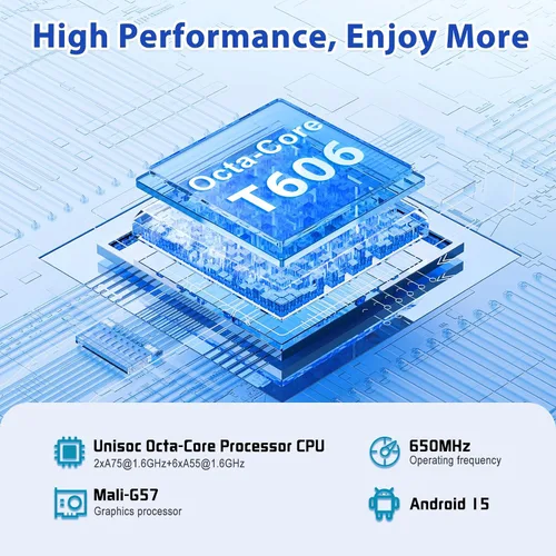 Miniatura 4 de Tablet Android 15, Tablet de 11 Pulgadas con 8000 mAh, Octa-Core, 20 GB RAM 128 GB ROM Expansión de 1 TB, 1920x1200, 5MP+8MP, WiFi 2.4G/5G, Soporte