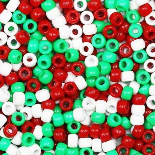 Miniatura 35 de 1000 cuentas de pony negras de 0.236 x 0.32 pulgadas para pulseras, trenzas de pelo y manualidades de bricolaje, solo para uso en manualidades