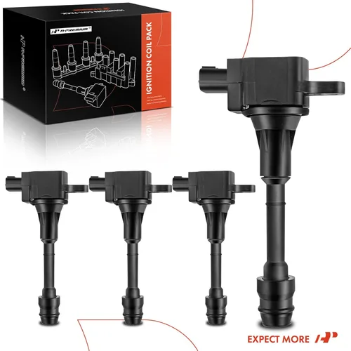 Miniatura 8 de A-Premium Juego de 4 bobinas de encendido compatibles con Nissan Altima 2002-2006, Sentra 2002-2006, X-Trail 2002-2013, L4 2.5L, repuesto # Negro