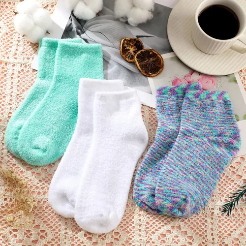 Miniatura 6 de Tarpop 3 pares de calcetines de aloe para mujer, calcetines de spa hidratantes para el día de San Valentín, para pies secos y agrietados, gel