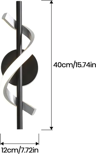 Miniatura 4 de Apliques de pared modernos, lámparas de pared de 9 W, lámparas de pared LED de aluminio para dormitorio, sala de estar, pasillo, hotel