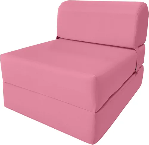 Miniatura 22 de D & D Futon Furniture Chair cama plegable de espuma, sofá de estudio, colchón de espuma doblado (6 x 36 x 70 pulgadas, azul real)