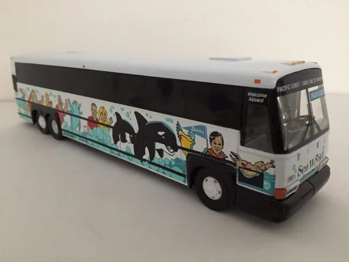 Miniatura 5 de Corgi MCI Gray Line of Anheim Pacific Coast-San Diego, CA Seaworld Modelo de autobús fundido a troquel 1:50 Escala-Nuevo en la caja!