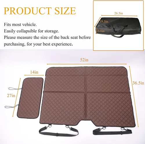 Miniatura 6 de Ablechien Colchón de coche no inflable, extensor de asiento trasero para camión, hamaca de perros, colchón de cama de camión, colchón de campamento
