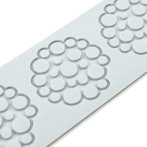 Miniatura 4 de Moldes de silicona de hojas huecas, moldes de chocolate con forma de corazón, geometría, molde de silicona 3D, molde de hojas de caramelo
