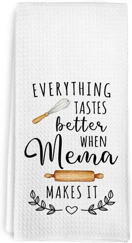 Miniatura 12 de Gigi - Toallas de cocina para el día de la madre, regalos de cumpleaños, para mujeres, abuelas de nietos, nietos, todo sabe mejor cuando Gigi lo