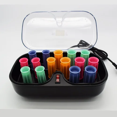 Miniatura 3 de Juego de rodillos electrónicos de flecha de 15 unids/lote + guantes, para cabello largo, medio corto, rodillo de pelo de viaje con clips
