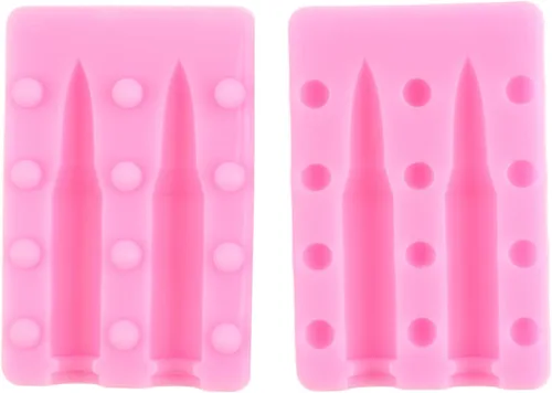 Miniatura 8 de ZiXiang Pistola de silicona con forma de bala para fondant, moldes para decoración de pasteles de azúcar, decoración de cupcakes, pasta de goma