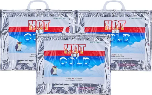 Miniatura 25 de Superio Bolsas aisladas para bebidas frías y calientes para entrega de alimentos, bolsas de compras de comestibles, almacenamiento de alimentos