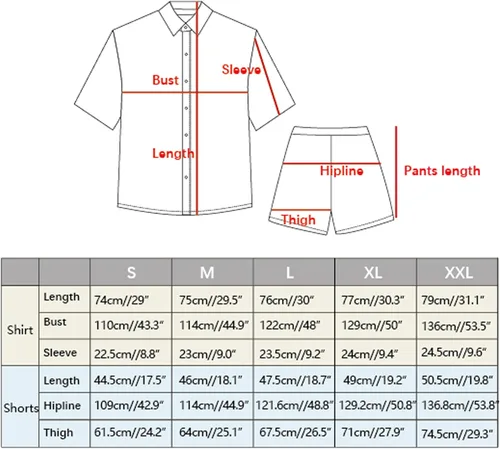 Miniatura 6 de Atwfo Camisas hawaianas para hombre, estilo casual, con botones, manga corta, pantalones cortos estampados, para verano, playa, tropical, hawaiano