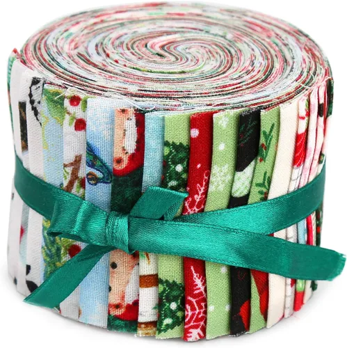 Rollos Jelly para acolchado, tiras de tela Jelly Roll para acolchar, precortadas en colores vivos, Rollos Jelly para liquidación, rollo de tela