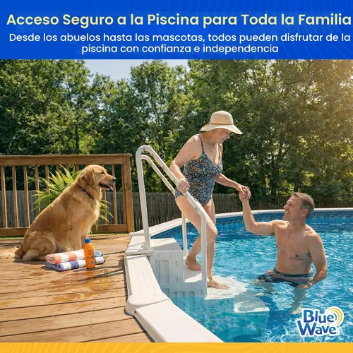 Miniatura 3 de Escalera para piscina desmontable Blue Wave