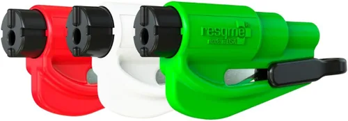 Miniatura 17 de resqme La herramienta original de escape de coche con llavero de emergencia, cortador de cinturón de seguridad 2 en 1 y rompeventanas, fabricado