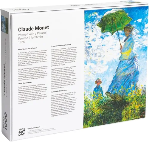 Miniatura 2 de Today is Art Day - Claude Monet - Mujer con sombrilla - Puzzle - 1000-pieza