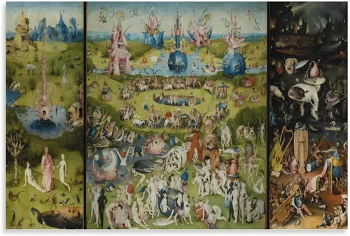 Miniatura 9 de Hieronymus Bosch, The Garden of Earthly Delights - Póster de pinturas famosas, pósteres de obras de arte geniales, arte de pared, impresiones