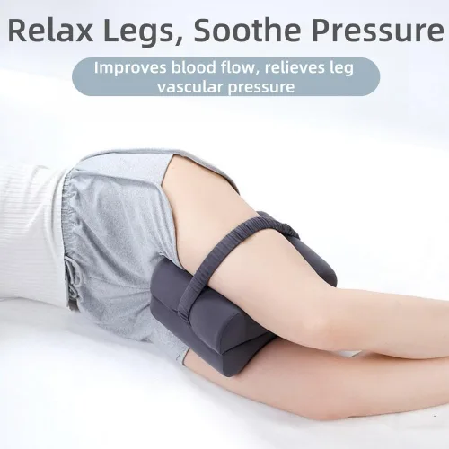 Miniatura 4 de Almohada de rodilla para personas que duermen de lado, almohada de piernas para dormir de lado con correa, almohada de espuma viscoelástica