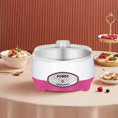 Miniatura 6 de Máquina para hacer yogur, máquina para hacer yogur griego, fabricante de yogur con olla interior de acero inoxidable, máquina automática de yogur