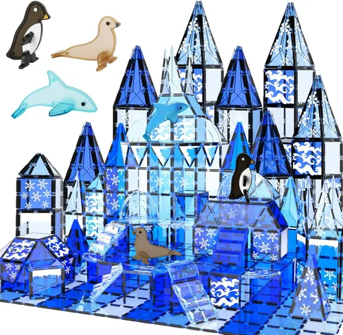 TOY Life Azulejos Magnéticos para Niños de 4-8 Años, Juguetes Magnéticos para Niños Pequeños de 3+, Juguete de Construcción con Azulejos Magnéticos