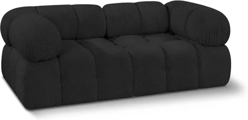 Miniatura 38 de Meridian Furniture 611Cream-S68A Colección Ames Moderno Sofá modular contemporáneo con tela de boucle color crema, modular para crear