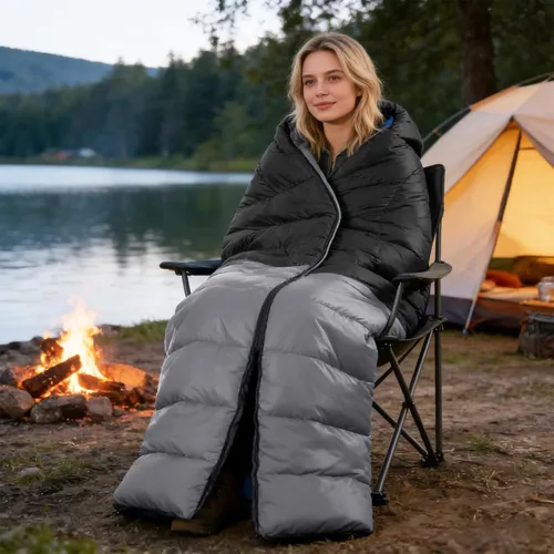 Miniatura 8 de Sleeping Bags for Adults & Kids for Camping Hiking Trips Warm Cool Weather, Lightweight and Waterproof with Compression Bag, 3-4 Season Indoors
