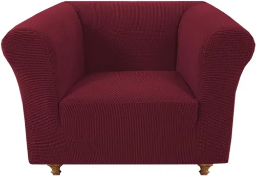 Miniatura 36 de Funda elástica Chesterfield para sofá, funda de tela jacquard para sofá biplaza de 2 cojines, protector de muebles antideslizante resistente a