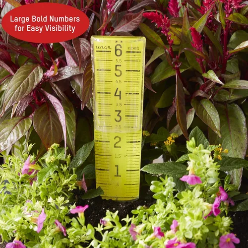 Miniatura 7 de Taylor ClearVu - Medidor de lluvia y aspersor, mide y controla las precipitaciones, fácil de leer para patio trasero, patio, jardín y césped