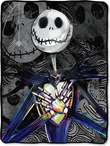 Northwest Nightmare Before Christmas Micro Raschel Manta de Tiro, Manta de Tiro Ultra Suave, 46 x 60 Pulgadas, Dark Creep Creep oscuro