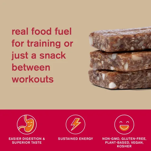 Miniatura 4 de SKRATCH LABS Anytime Energy Bar, frambuesas y limones (paquete de 12 porciones) baja en azúcar, sin gluten, vegano, Kosher, sin lácteos