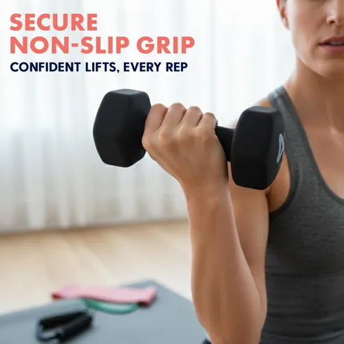 Miniatura 5 de SQUATZ Dumbbell Weights Set with Stand Negro