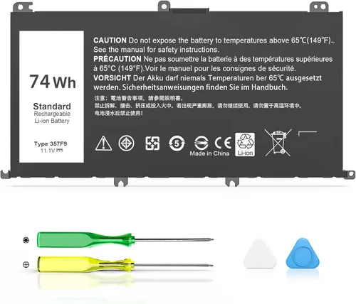 Batería para portátil de 74 Wh 357F9 compatible con Dell Inspiron 15 7000 Gaming 7559 i7559 7557 i7557 7567 7566 inspiron 15 5000 Gaming 5577 5576