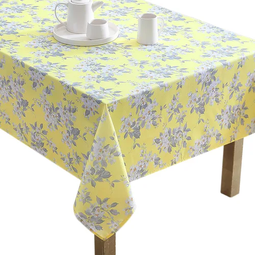 Miniatura 26 de Laura Ashley Mantel decorativo, resistente a las arrugas y a las manchas, repelente al agua a prueba de derrames, tela de poliéster lavable de fácil