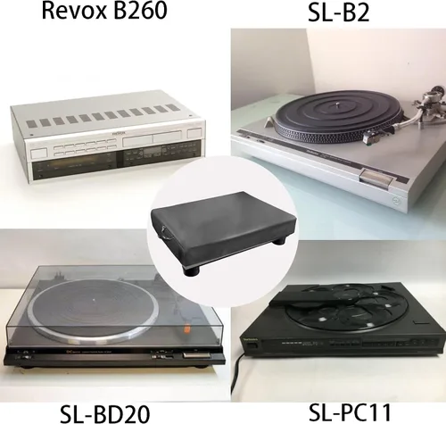 Miniatura 4 de Cubierta antipolvo para tocadiscos, adecuada para la mayoría de los modelos de tocadiscos
