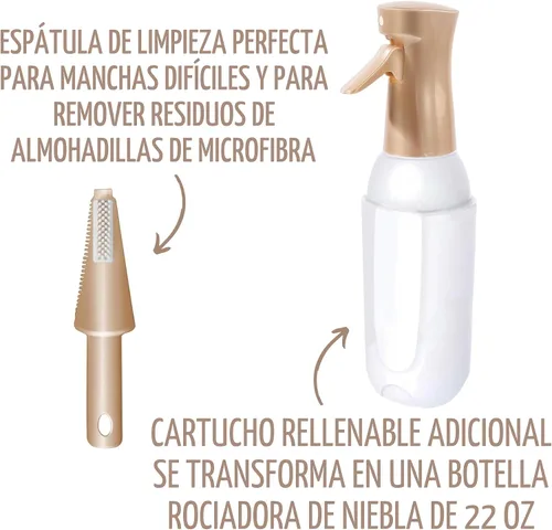 Miniatura 6 de Quick Shine Ultimate Gold Spray Mop Kit Kit todo en uno de 11 piezas con accesorios intercambiables Limpiador de piso incluido No necesita