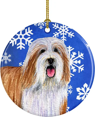 Miniatura 119 de Caroline's Treasures Cavalier Spaniel - Adorno de cerámica para colgar en el árbol de Navidad, para el hogar, Navidad, fiestas, regalo, 3 pulgadas