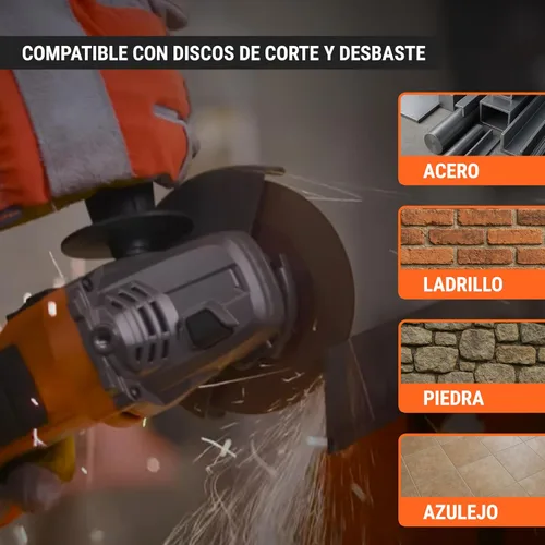 Miniatura 7 de Amoladora angular 4-1/2 ', ERGO PRO 800 W