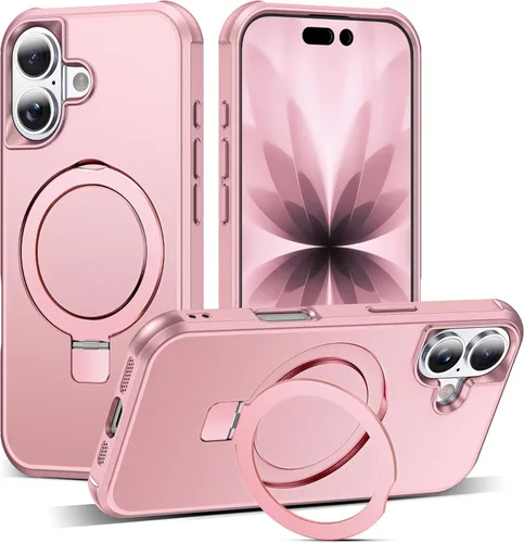 Miniatura 152 de SKYLMW – Funda compatible con iPhone 12 Pro Max y iPhone 13 Pro Max con soporte magnético invisible tipo anillo, fundas translúcidas para teléfonos