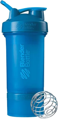 Miniatura 10 de Sistema BlenderBottle ProStak con botella de 22 onzas y almacenaje de giro y bloqueo, Gris (Pebble Gray)