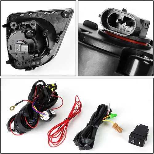 Miniatura 4 de Auto Dynasty Conjunto de luces antiniebla compatible con Honda Accord Coupé 2013 2014 2015 parachoques delantero faros antiniebla con interruptor