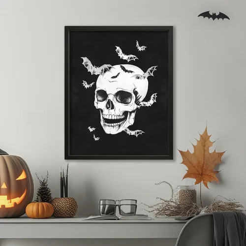 Miniatura 7 de JJY 12 piezas de decoración de pared de Halloween para pósteres artísticos, impresiones góticas victorianas oscuras, decoración del hogar, póster