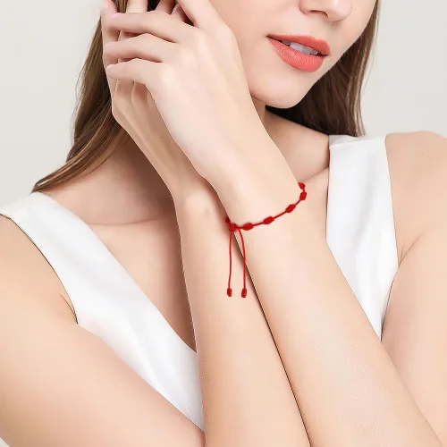 Miniatura 4 de Pulsera de protección con 7 nudos de protección, pulseras ajustables para mujer