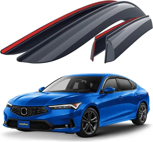 Miniatura 11 de Goodyear Deflectores de ventana inastillables para Toyota RAV4 2013-2018, protectores de lluvia con cinta, viseras de ventana, visera deflector