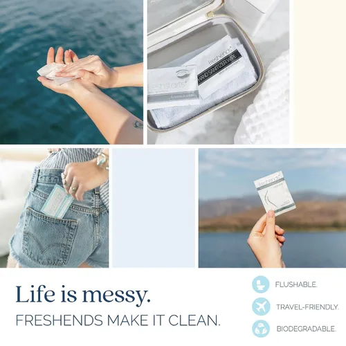 Miniatura 5 de Freshends Toallitas desechables desechables envueltas individualmente, paquete de 100 toallas de lujo, artículos esenciales de baño de invitados