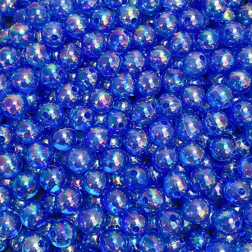 Miniatura 43 de 1000 piezas de cuentas redondas de acrílico de 6 mm, colores AB, cuentas espaciadoras redondas para aretes, pulseras, collares, llaveros, joyería