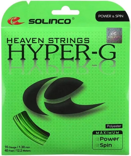 Solinco Hyper-G Heaven cuerda de poliéster alto poder de efecto, paquete de 40pies